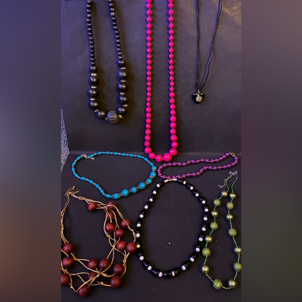 Lot of 8 Vintage Beaded Necklaces